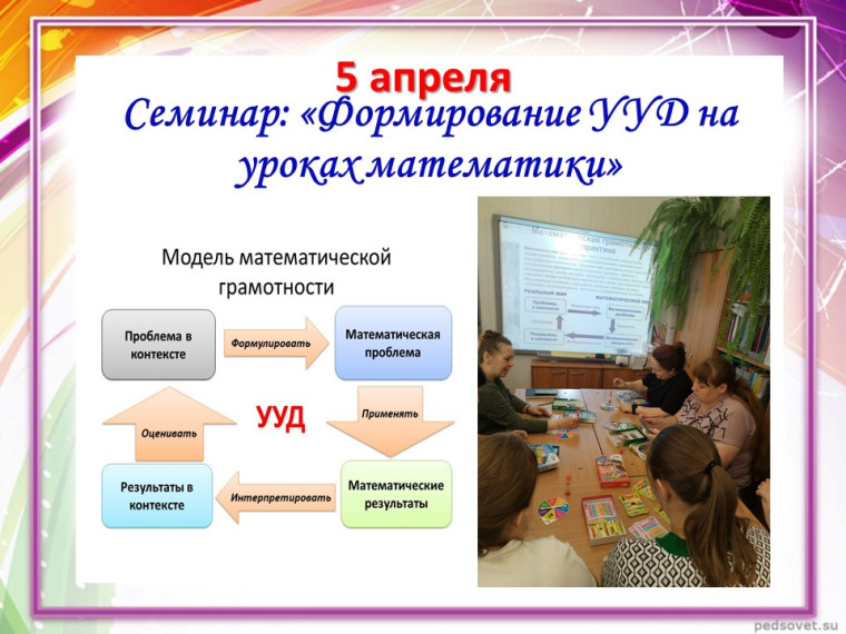 Cеминар "Формирование УУД на уроках математики".